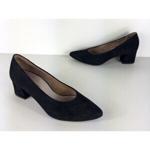 Paul Green Black Suede Women's Classic Tammy Pumps UK 7 US 9.5